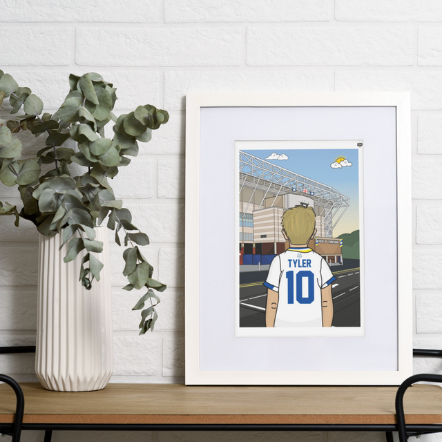 Leeds United FC - Personalised Teen Lad / Boy Elland Gift LUFC print ...