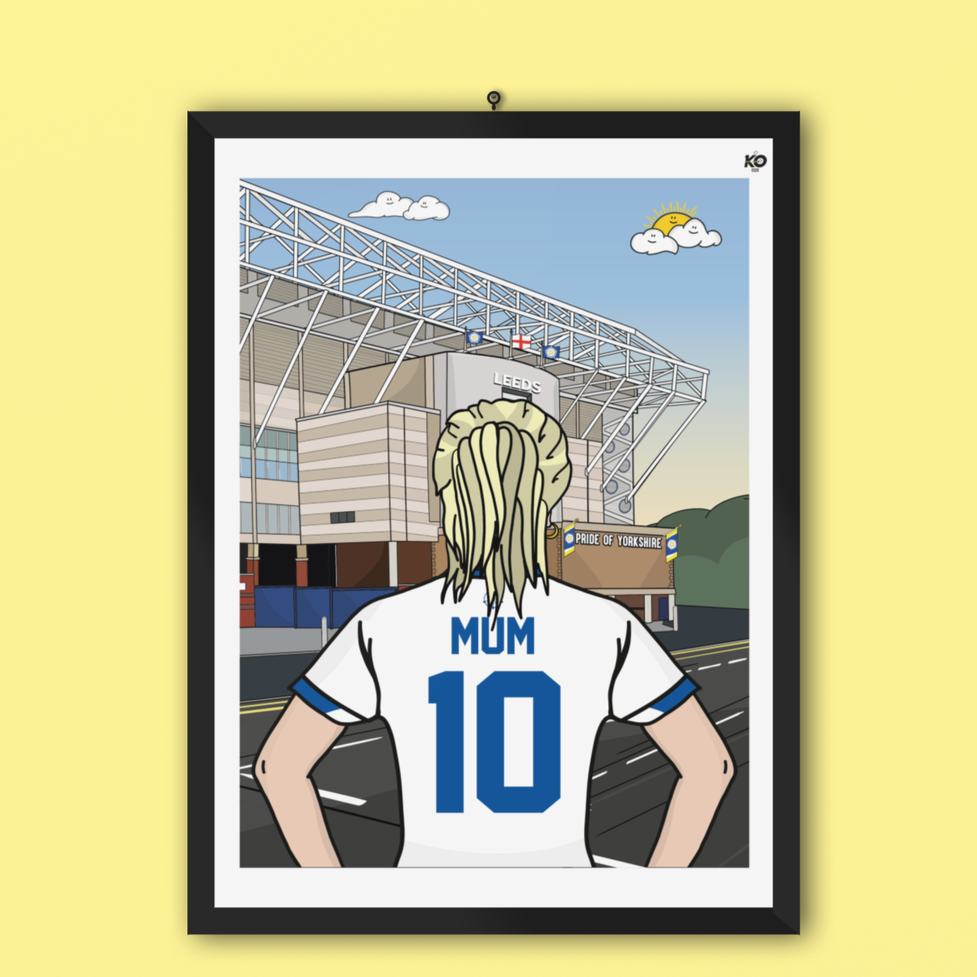 Leeds United FC Personalised Female Elland Football Gift LUFC The
